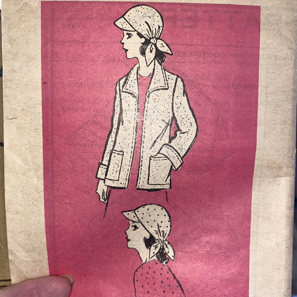 Vintage Let’s See Jacket & Cap Sewing Pattern 4840 Size 14 Cut Complete